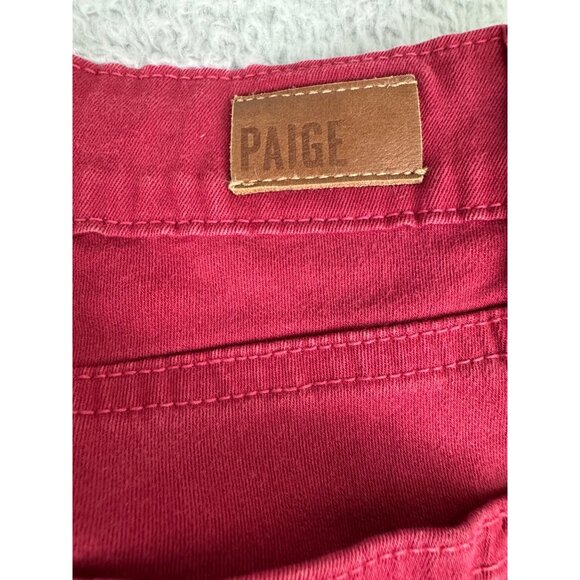 Paige Verdugo Ultra Skinny Womens 25 Red Jeans Comfort Office Cotton/Elastane - Picture 10 of 16